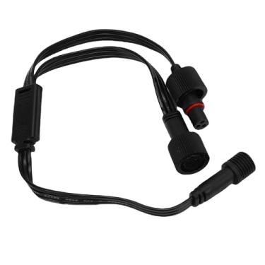 Imagem de YWBL-WH Divisor Y de 1 Macho para 2 Fêmeas, Cabo de PVC à Prova de água IP68 Com Juntas de Silicone, para Luzes Externas H705A H705B H705C, Fio 22AWG, 1 pé