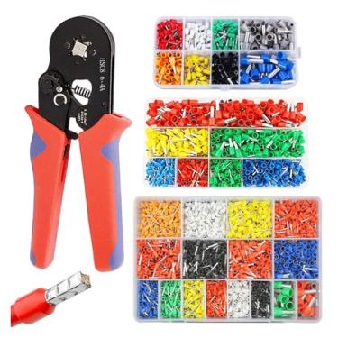 Imagem de Terminal de crimpagem VE, conjunto de combinação de alicates de terminais de crimpagem, conector de equipamento elétrico, alicate de crimpagem (2120 peças - sem alicates)