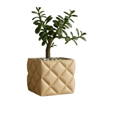 Imagem de Vaso de Planta Decorativo Família Sala Cachepot Cactos ou Suculentas Vasos Bronze Artificiais ou Naturais Texturizado(12cm,Areia)