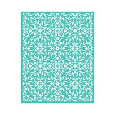 Imagem de Estêncil De Impressão Em Serigrafia Reutilizável De Flores Vintage 8x1