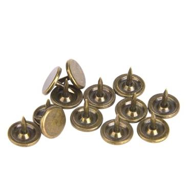 Imagem de Generic Estofamento Prego Ciano Bronze Ferro Acessórios Decorativos para Sofás 100 Unidades para Móveis Artesanais 9x8mm 11x11mm 14x20mm 16x20mm 19x15mm Pinos de Desenho Materiais de Arte (Diâmetro