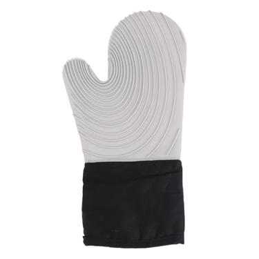 Imagem de Diydeg Luva de Forno de Silicone, Luva de Forno Antiderrapante Com Forro de Algodão, Orifício para Pendurar, Luvas de Segurança para Cozinhar Suportam Temperaturas de até 250 ℃