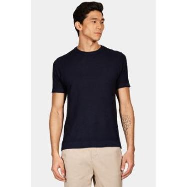 Imagem de Tricot Aramis Manga Curta Ponto Pipoca Marinho-Masculino