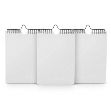 Imagem de Caderno Planner com Capa em PU, 90 Folhas, 95 g/m², Páginas para Preenchimento Diário, Seções de Prioridades, Agenda do Dia, Tarefas e Horários para Refeições, 22,5x15,7cm (3, Branco)