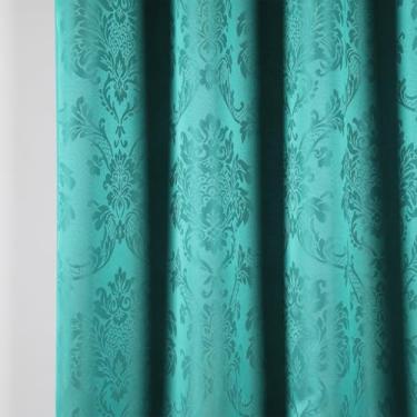 Imagem de Divisória de cortina, 0,90m x 2,05m | Adequada para salas de estar, cozinhas, quartos e corredores, com vidro e bancada(Azul Turquesa,2 UNIDADES)