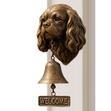 Imagem de Vários Sinos De Boas-Vindas Para Cães - Campainhas Decorativas Vintage Com Tema Animal Divertido,Decoração De Parede Campainha De Porta Para Cão - Para Portão, Jardim, Quintal, Casa, Sala De Segurança