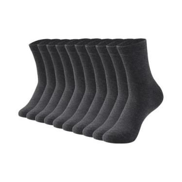 Imagem de Meias De Algodão Masculinas 10 Pares HSS Respirável Casual Negócios Pr