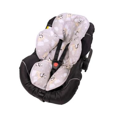 Imagem de Redutor de Bebê Conforto e Carrinho 70 cm X 42 cm Bublim, Panda Cinza