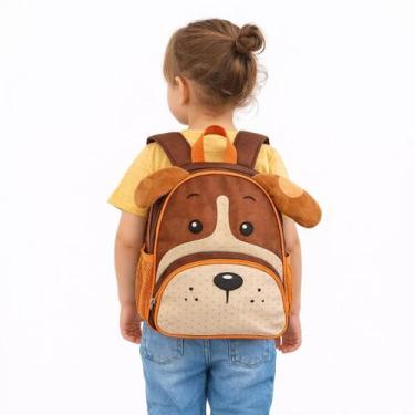Imagem de Mochila Escolar Infantil Pequena Personagem Cachorro Bichos Pet Volta 