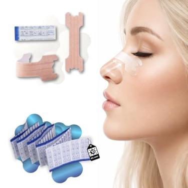 Imagem de Dilatador Nasal Adesivo Anti Ronco Kit com 10 Unidades, Tiras Nasais com Embalagem Individual, Melhora do Fluxo de Ar e da Qualidade do Sono, Tamanho Universal – Qualidade Premium LNSTORE