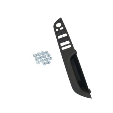 Imagem de Compatível com BMW Série 3 E90 E91 316 318 320 325 328i RHD Motorista da mão direita Porta interna do carro Apoio de braço Interruptor da janela Painel de substituição(Black 35.5 High-end)