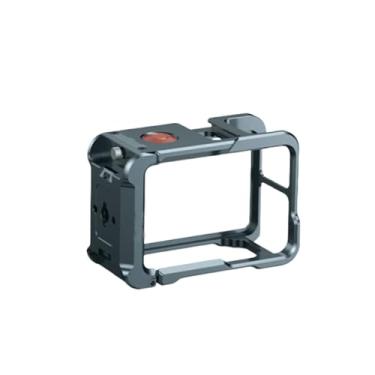 Imagem de GOWENIC Gaiola de Câmera Em Liga de Alumínio, Estrutura Protetora Totalmente Metálica Com Botões de Mola e Estrutura Protetora de Trava de Porta de Carregamento Oca Com Montagem de