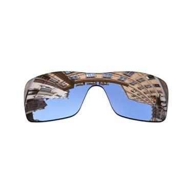 Imagem de Vonxyz Lentes de reposição para óculos de sol Oakley Batwolf OO9101 – Revestimento espelhado cromado polarizado