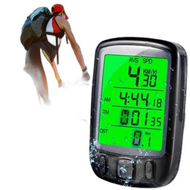 Imagem de Ciclocomputador Velocímetro Luz Noturna Bike Bicicleta Cor