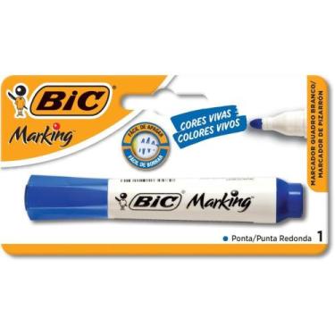 Imagem de Pincel para Quadro Branco BIC Marking Recarregável Azul