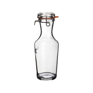 Imagem de Garrafa de Vidro 1L com Tampa Luigi Bormioli - Lock Eat