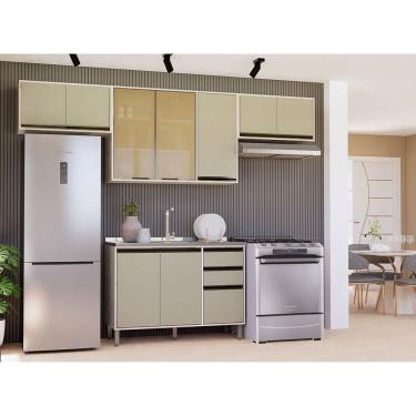 Imagem de Cozinha Modulada Compacta 4 Pecas sem Tampo Linea Luciane Moveis