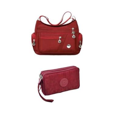 Imagem de Bolsa Transversal Feminina De Grande Capacidade Em Nylon Impermeável, 