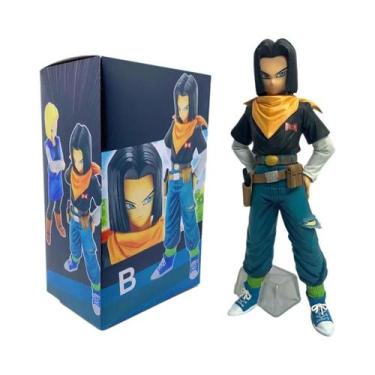 Imagem de Figuras De Ação PVC Dragon Ball Z Android 17 18 De 24CM, Brinquedos Pa
