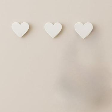 Imagem de Kit Ganchos De Parede Suporte Para Toalhas e Roupas Com Fita Adesiva Lilás(02 Ganchos,Branco)