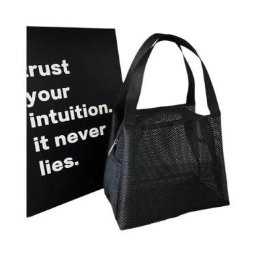 Imagem de Bolsa De Viagem Em Malha De Grande Capacidade Com Alça, Bolsa Portátil