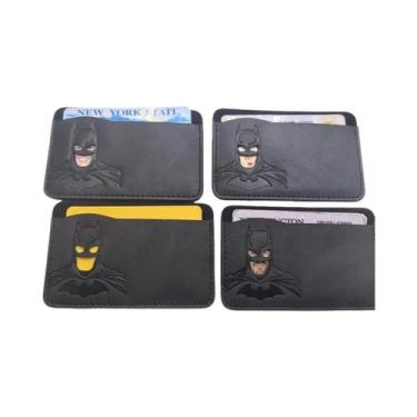 Imagem de Porta-Cartões De Identidade Em Couro Com Design De Máscara De Super-He