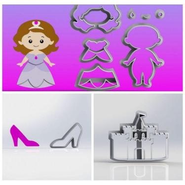 Imagem de Cortador Kit Princesa Sofia Modular Tamanho 6Cm