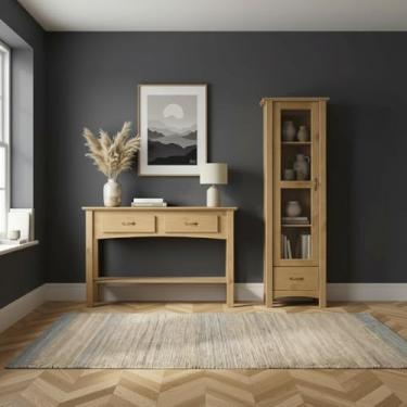 Imagem de Kit Aparador Carvalho com Cristaleira Torre Madeira Maciça