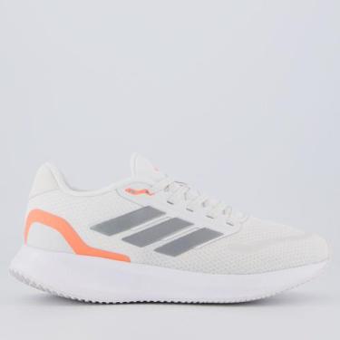 Imagem de Tênis Adidas RunFalcon 5 Feminino Branco e Cinza, 36