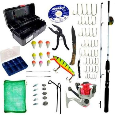 Imagem de Kit Iniciante Pescaria 1 Vara 1 Molinete Com Linha - Sekyped