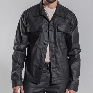 Imagem de Jaqueta Masculina Jaqueta Resinada Casaco Básico-Masculino