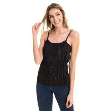 Imagem de Blusa  Alcinha  Regulador  Tecido Plissado-Feminino