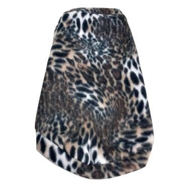 Imagem de Roupa capa soft para cachorro  estampa de onça tamanho GG