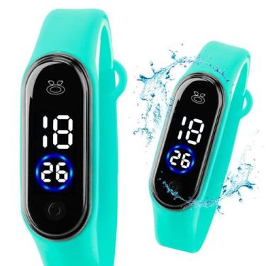 Imagem de relogio digital feminino prova dagua bracelete silicone qualidade prem
