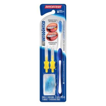 Imagem de Kit Ortodôntico Escova Ortodôntica Interdental E Passa Fio - Dentalcle