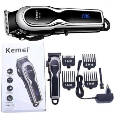 Imagem de Cortador De Cabelo Kmei Km-119: Para Barbearia Com Tela Led - Kemei