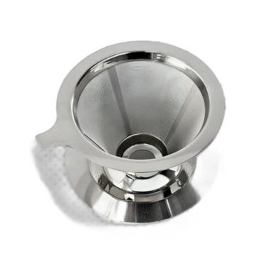 Imagem de Coador Reutilizável Café 101 Aço Inoxidável - Fss Variedades