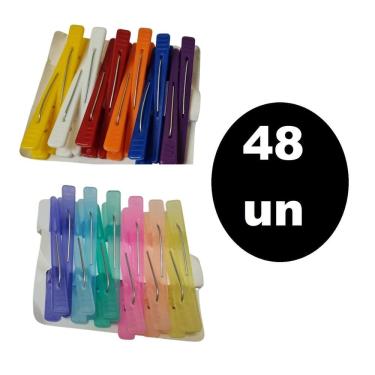 Imagem de 48 Presilhas Para Cabelos Clip Bico De Pato Infantil