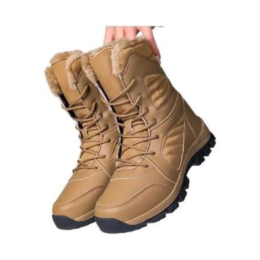Imagem de Botas De Inverno Masculinas Para Neve, Antiderrapantes, Quentes, Com F