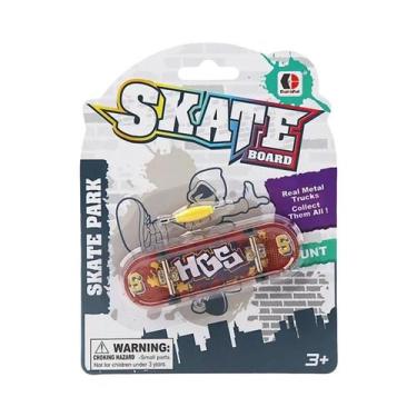 Imagem de Skateboard De Dedo Metálico Com Ponta Côncava Rasa E Dupla Curvatura, 