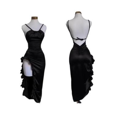 Imagem de Vestido Halter Sexy Y2K Feminino - Verão - Estilo Europeu e Americano,