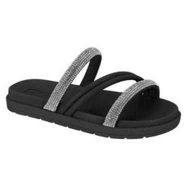 Imagem de Sandália Papete Slide Infantil Menina Molekinha Tira Strass-Feminino