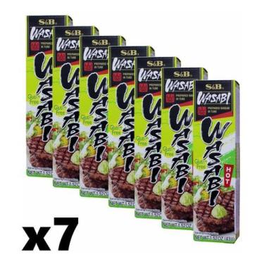 Imagem de Tempero Wasabi Raiz Forte Em Pasta S&b 43gr - (Kit com 7)