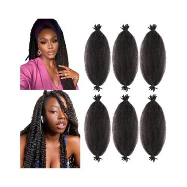 Imagem de Cabelo Sintético Afro Twist Pré-Separado Para Mulheres Negras, Cabelo 