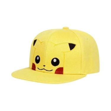 Imagem de Boné De Beisebol Ajustável Com Bordado Pokémon Pikachu Squirtle Charma