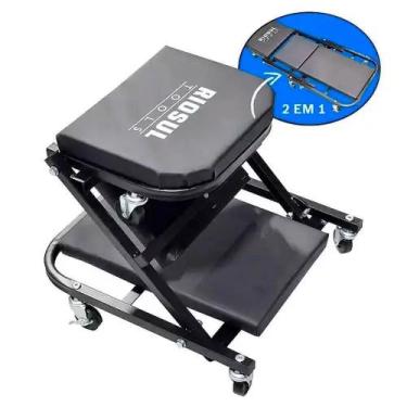 Imagem de Carrinho para Mecânico Dobrável 2 em 1 com Rodas R070031 Riosul Tools 