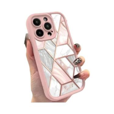 Imagem de Capa De Silicone Macia Com Padrão De Mármore Para iPhone 16 pro Max 15