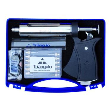 Imagem de Seringa vet. aut. 50ml completa ( maleta / cabo colorido ) - TRIANGULO