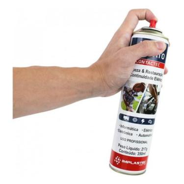 Imagem de Limpa Contato Elétrico Eletrônico 350ml Seca Rápido com bico - Implast