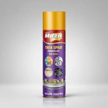 Imagem de Tinta Spray Amarelo Maza Automotivo Secagem Rápida Premium